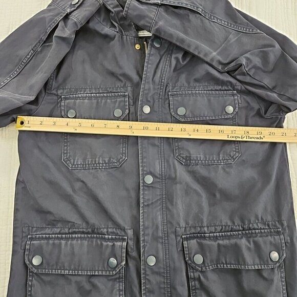 DB Supply Coat Adult Men's Size Small Navy Blue Chore Coat Hoodie EUC Long - Picture 11 of 15